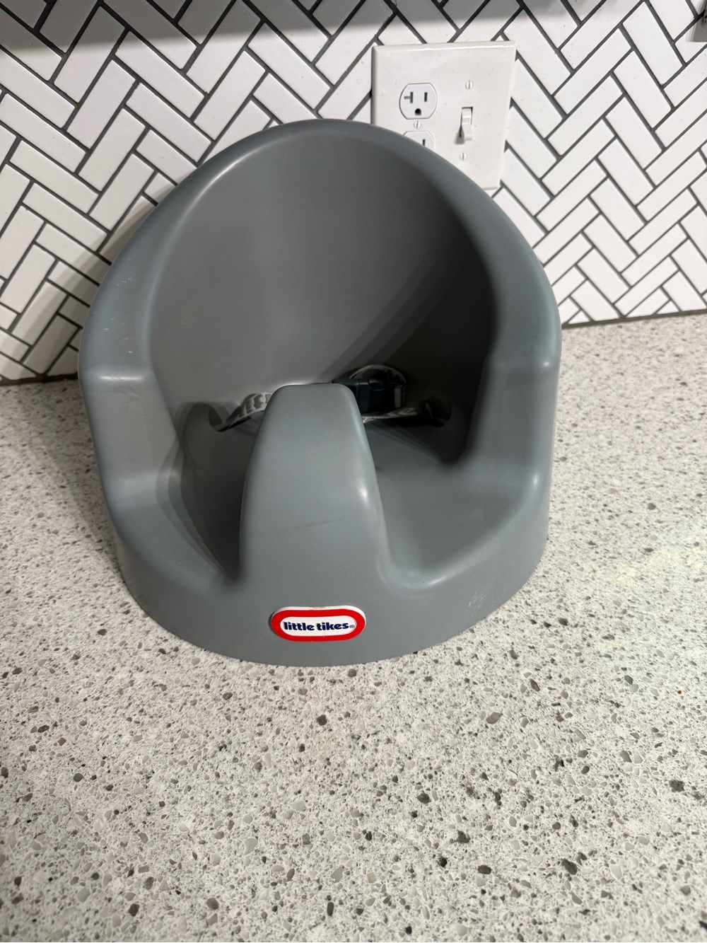 Little Tikes Gray Baby Floor Seat - Supportive Infant Seat